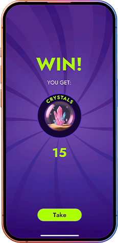 Galactic Gamble winning screen